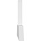 Ekena Millwork Portland Architectural Grade PVC Gable Bracket, 108"W x 18"H x 2"D x 6"F, 4/12 Pitch GBP108X18X0206POR00 - alternate 3